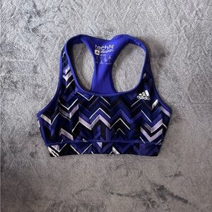 Adidas Women's Techfit Purple Sports Bra